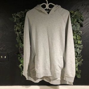 Nike Grey Oversized Fleece Hoodie